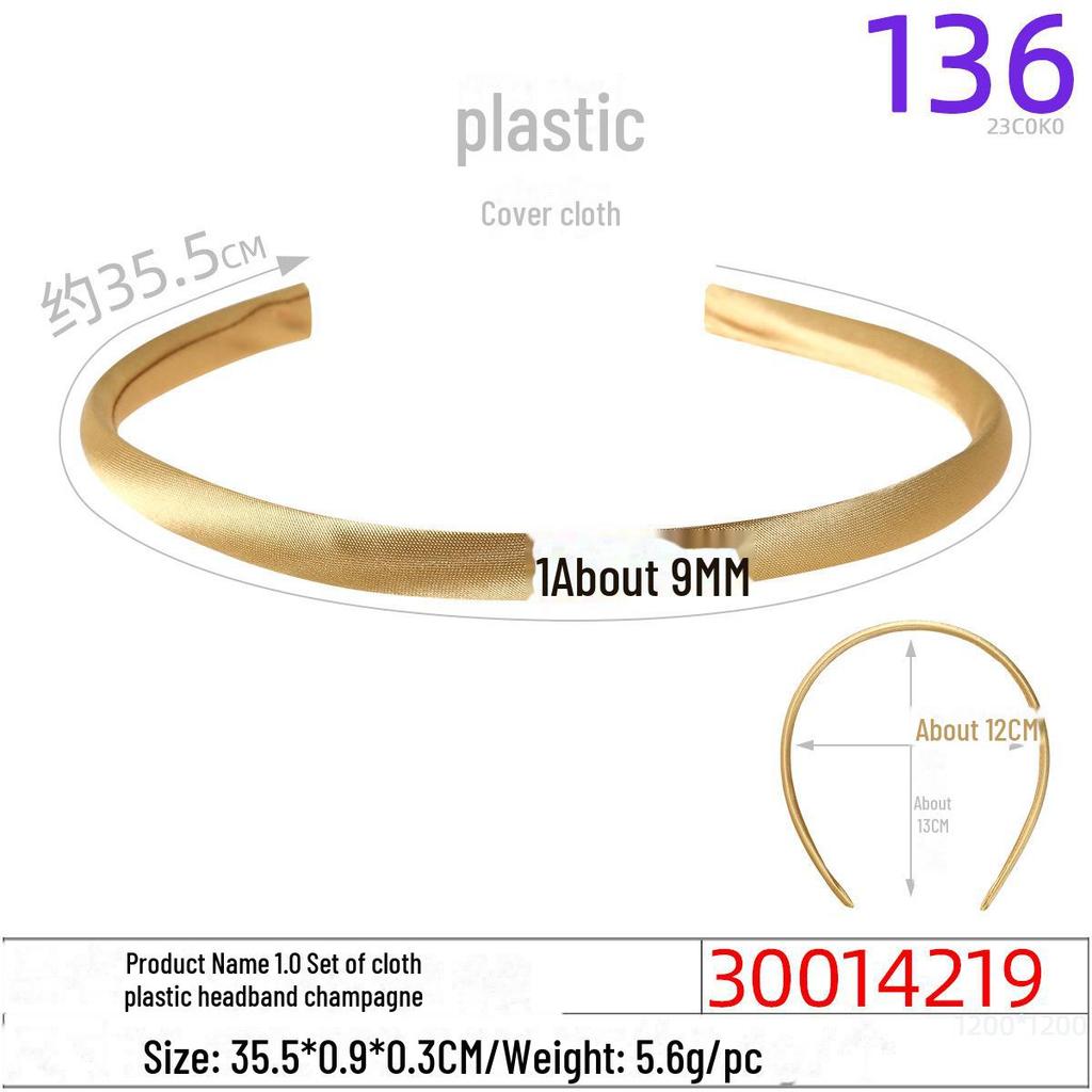 1.0CM Plastic Headband for DIY Hair Accessories