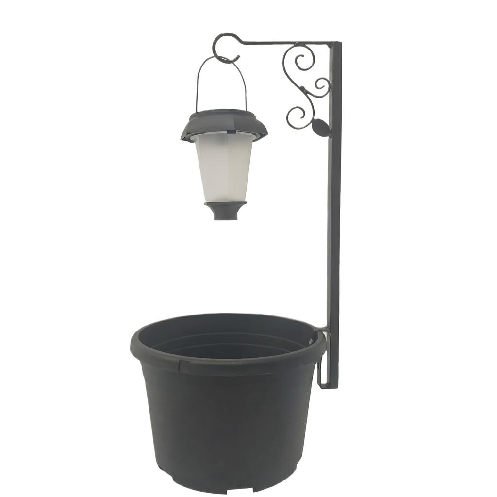 Solar-powered Outdoor Flower Pot Floor Lamp,  Solar Decorative Lamp, Warm   Light For Garden Terraces And Porches.