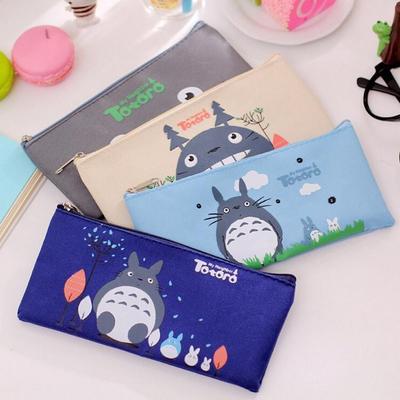 Korean Cartoon Oxford Cloth Totoro Pencil Case - Custom Printed Creative Stationery Box