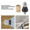 Stainless Steel Sewer Jetter Nozzle Quick Connect Drain Cleaning Jetter  Pipe Blockage Removal