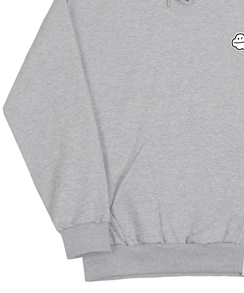 [Unisex] Small Cloud Smile Hoodie_Gray