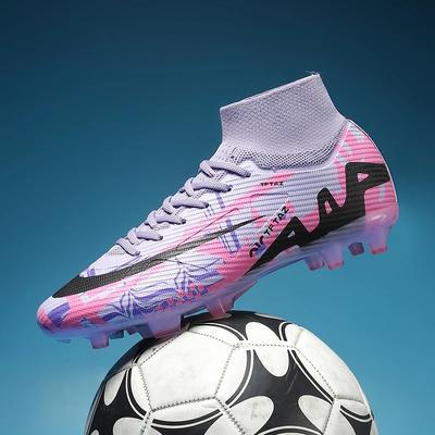 Herren Fußballschuhe Outdoor Professionelles Training Fußballschuhe Unisex Rasen Futsal Spiel Fußballschuhe Rasen Rutschfest Atmungsaktiv