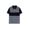 Ss23 Logo All Over Print Casual Short Sleeve Polo Shirt Men Tops Black C9605-RBC