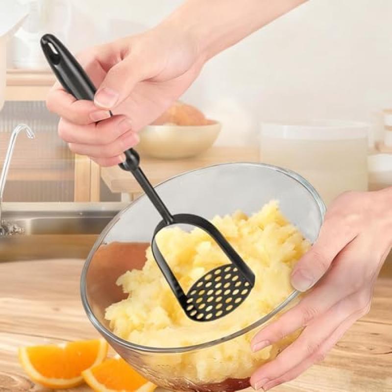 Stainless Steel Potato Masher, Multi-Function Kitchen Grinder Tool—Compact Avocado Press, Suitable for Vegetables, Meat, and Tomatoes