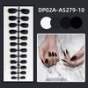 Detachable Solid Color Fake Nails Wearable Press-on Nails Short Round Head False Nails  Women
