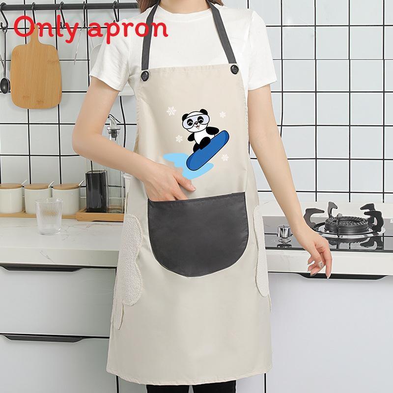 Dinosaur Waterproof Pvc Apron For Women Children Kitchen Cooking Splashresistant Apron