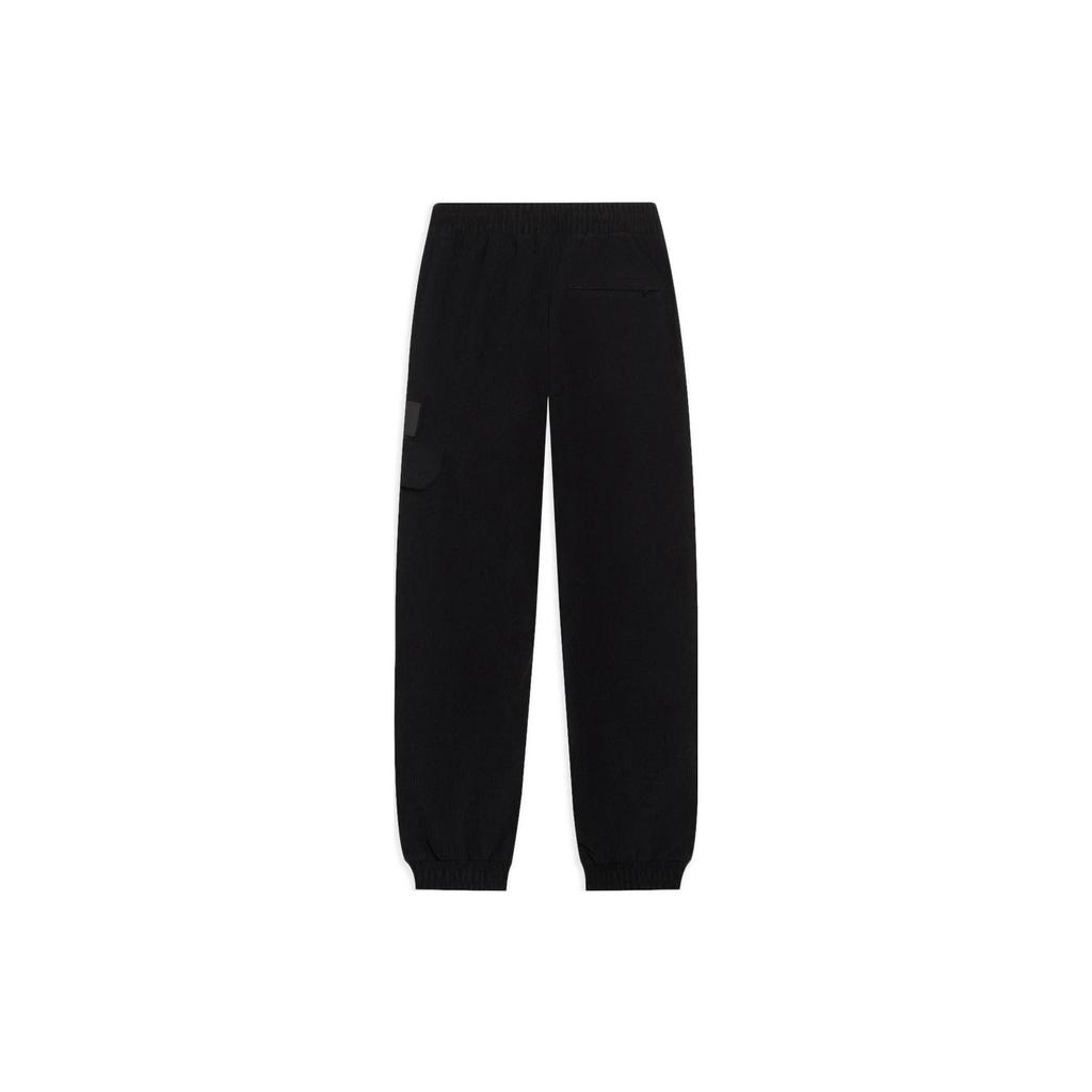 Li-Ning Wade Series Solid Color Logo Patch Joggers Men Bottoms Black AKXSB25-1