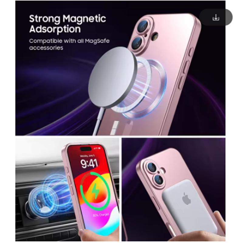 Für Magsafe Magnetic Wireless Charge Telefonhüllen für iPhone 16 15 14 13 12 11 Pro Max Plus Hülle Kamera Rückseite Zubehör