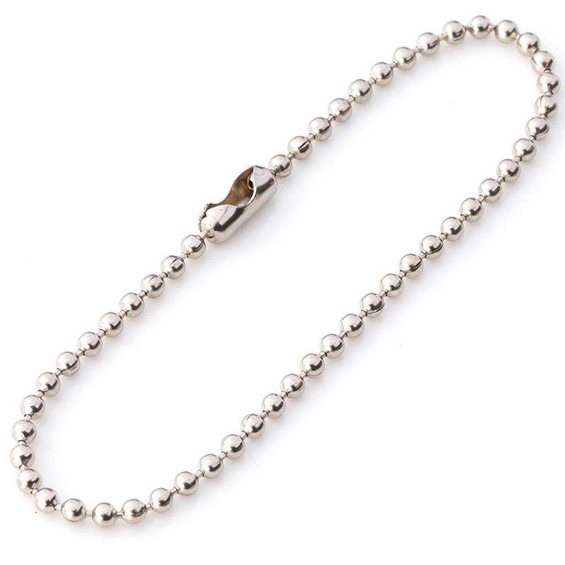 1.5/2.4mm Metal Ball Chain for Tags & Plush Toys - Round Bead Chain