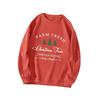 Women's Velvet Sweatshirt with Christmas Tree Print – Autumn/Winter Collection