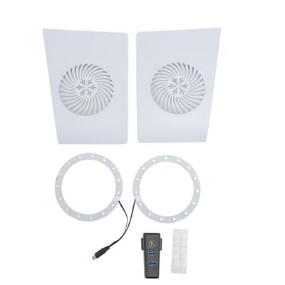 Čelní panely konzole s RGB osvětlením, náhradní čelní panel s chladicím otvorem a prodlužovačem náboje pro PS5 Slim