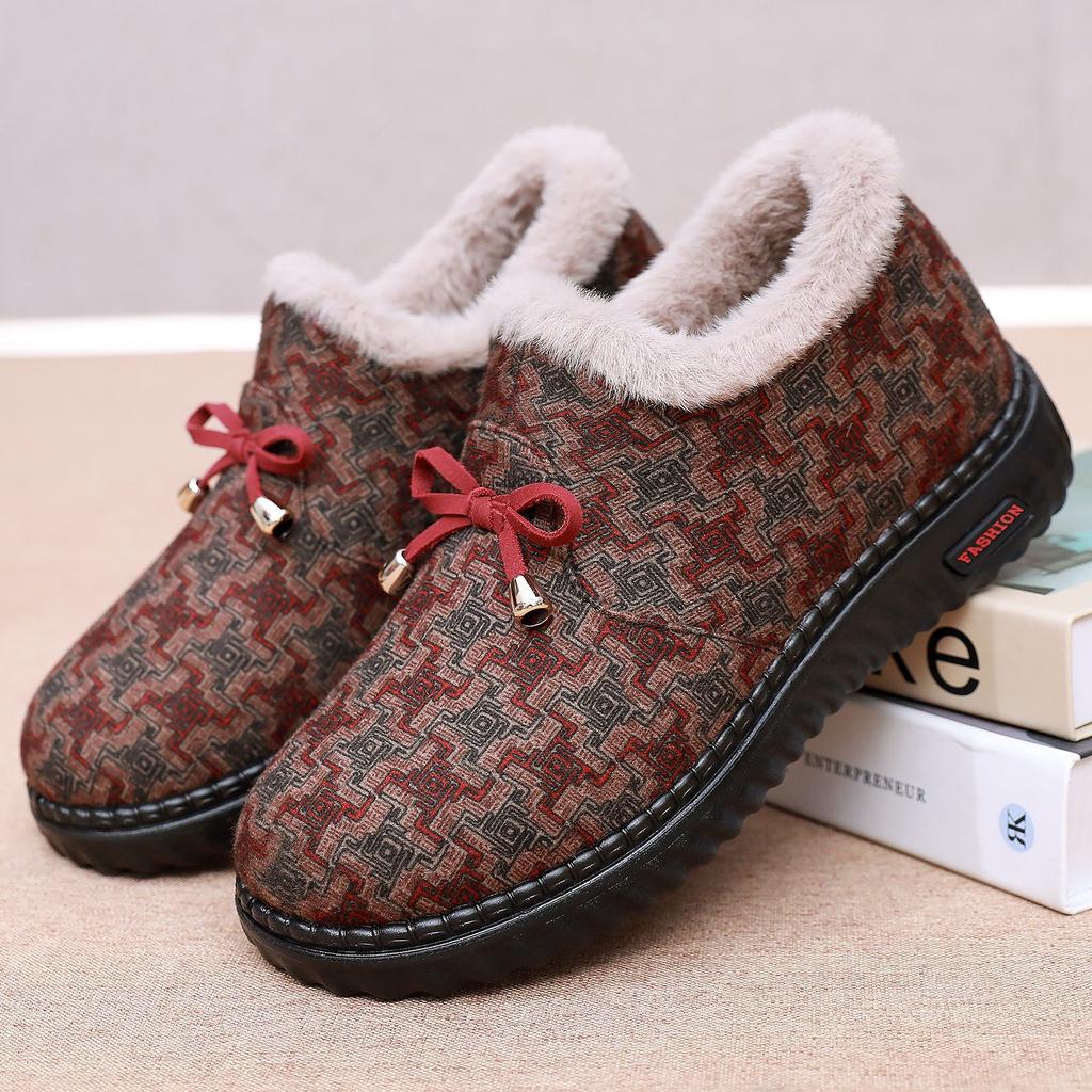 Women's Shoes Autumn and Winter Cotton Shoes Women's Winter Plush Shoes Fluffy Shoes Soft Sole Casual Warm Winter Shoes
