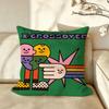 Art BBALI MMENG Cushion Cover Pillow Case Antidustmite Pillowcase Silky Short Plush Sofa Cushion Cover hot