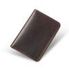 Handmade Leather Cards Holder Vintage Style Minimalist Leather Credit Card Wallet Id Wallet for Men Protector Sleeve