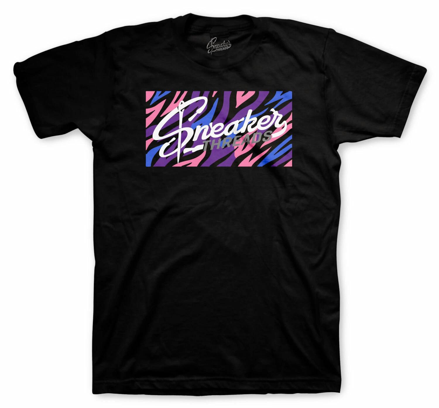 

Shirt Match Foamposite Gradient Soles Foam Shoes Tee - ST Zebra Box Tee M