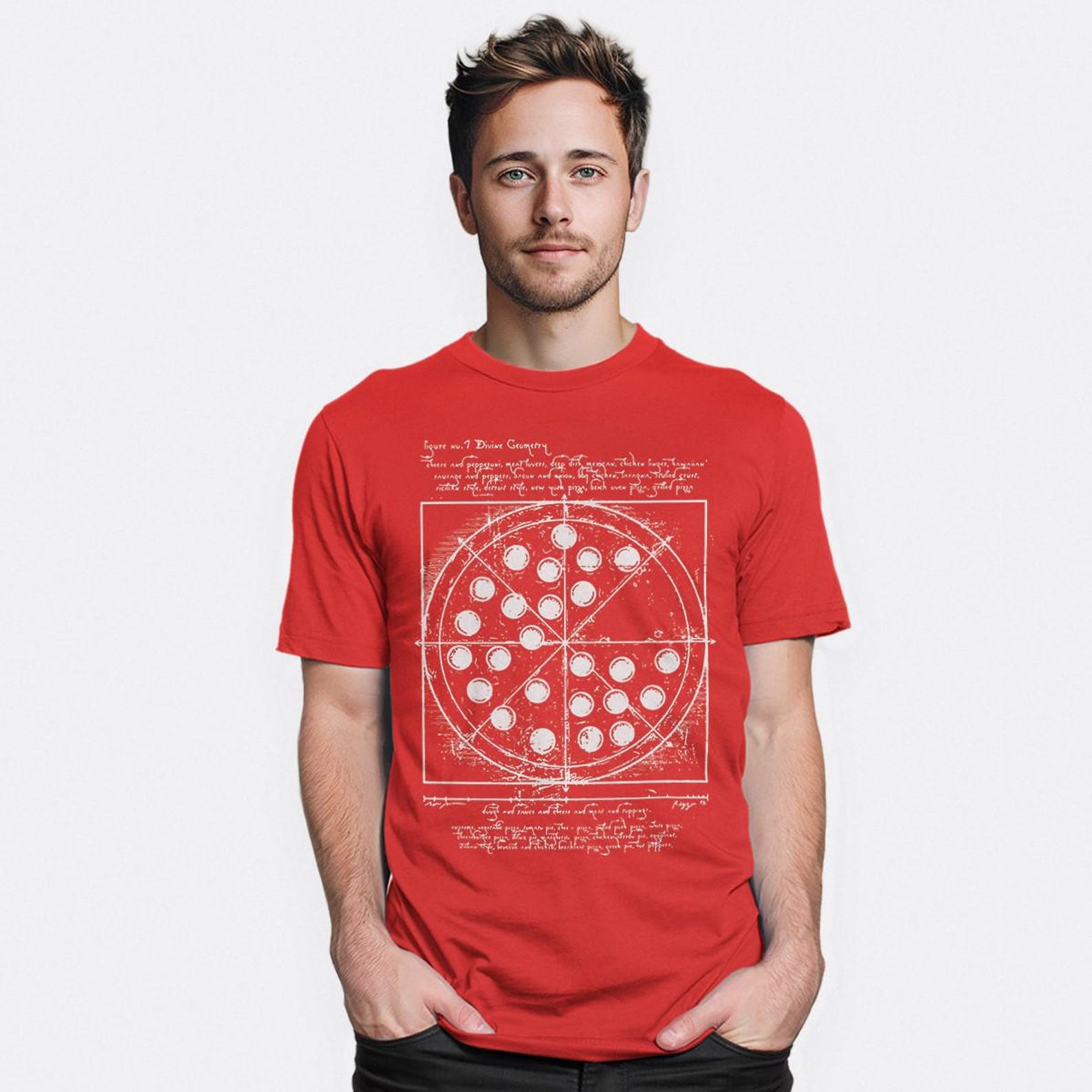Spider-Man Peter Parker Pizza T-Shirt, Men s and Women s Sizes (SPD-354006) L