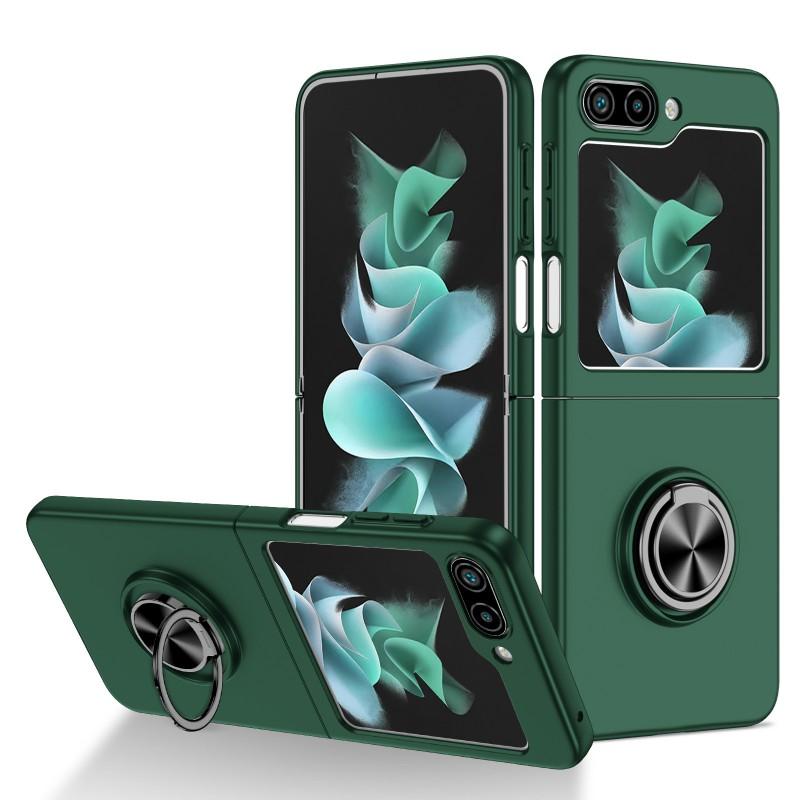 Magnetic Rotating Ring Car Mount Stand Case Galaxy Z Fold7 Fold6 Fold5 Flip7 Flip6 Flip5 - Dual Layer PC