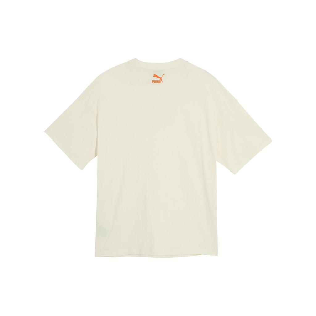 New PUMA Drop Shoulder Sleeve T-Shirt Unisex White 627169-65