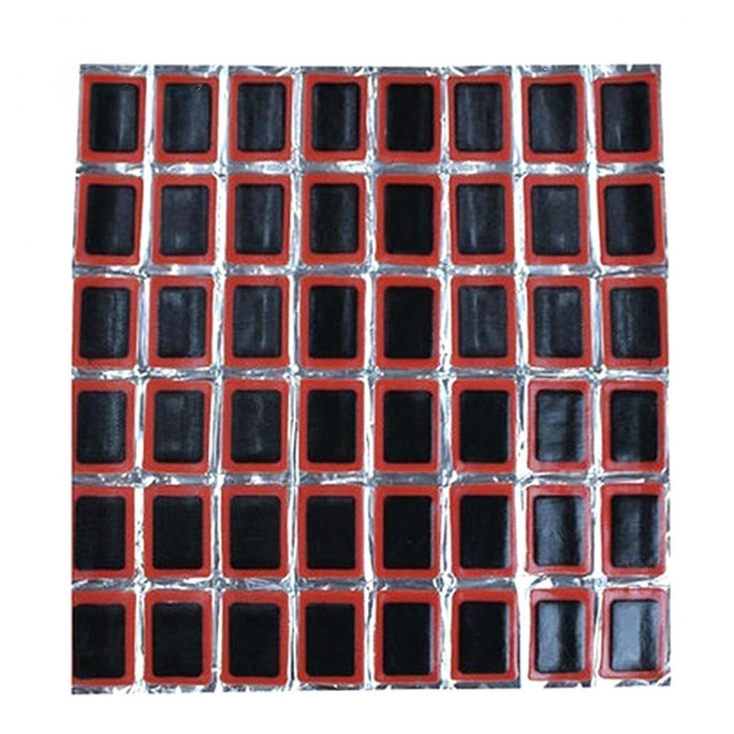 

48Pcs Square Round Rubber Cycling Bicycle Tire Tyre Puncture Repair Patches Tool Square