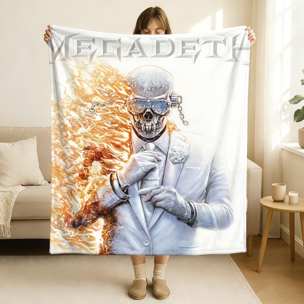 Band M Megadeth S Blanket Soft and Skin Friendly For Couch Bed Napping Bedspread All Seasons Comforter