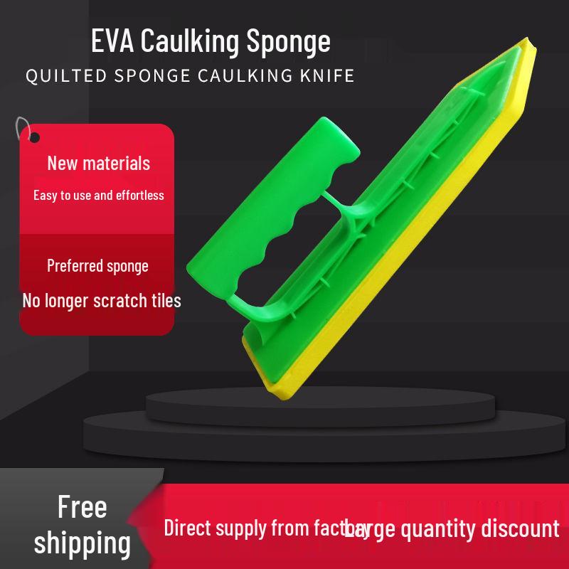Epoxy Colored Grout Spatula and Trowel Set with Sponge