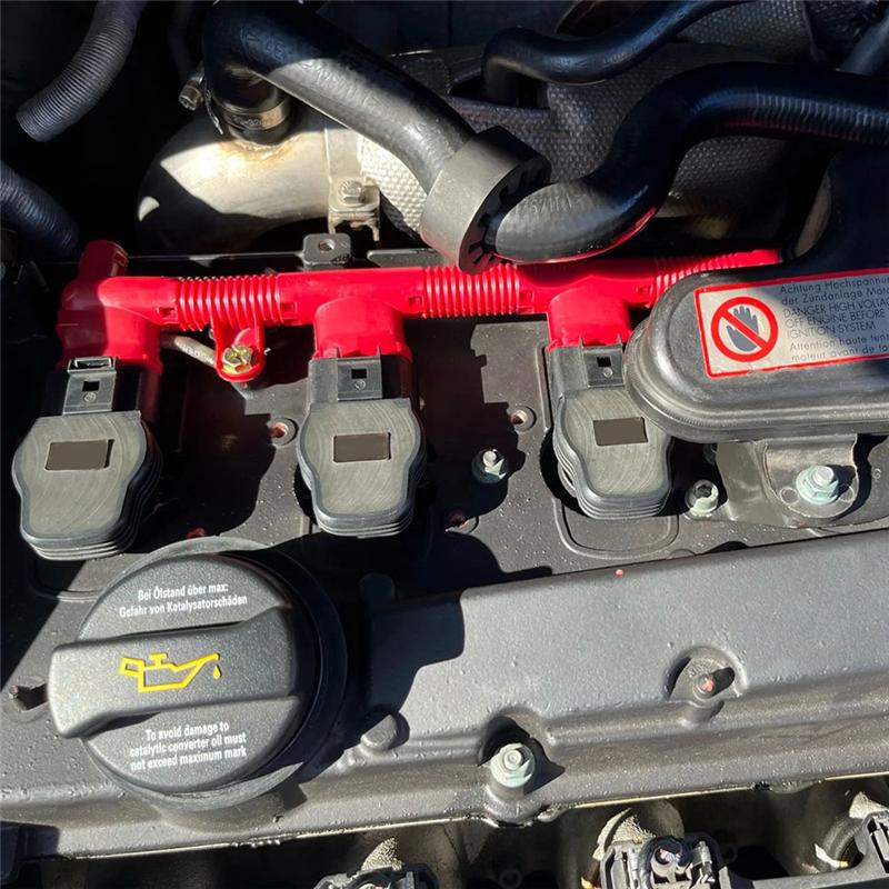 06F971824C Ignition Coil Pack Wiring Harness Conduit For  A1/A3/A4/A6/TT Ignition Coil Wiring Connector Red красный