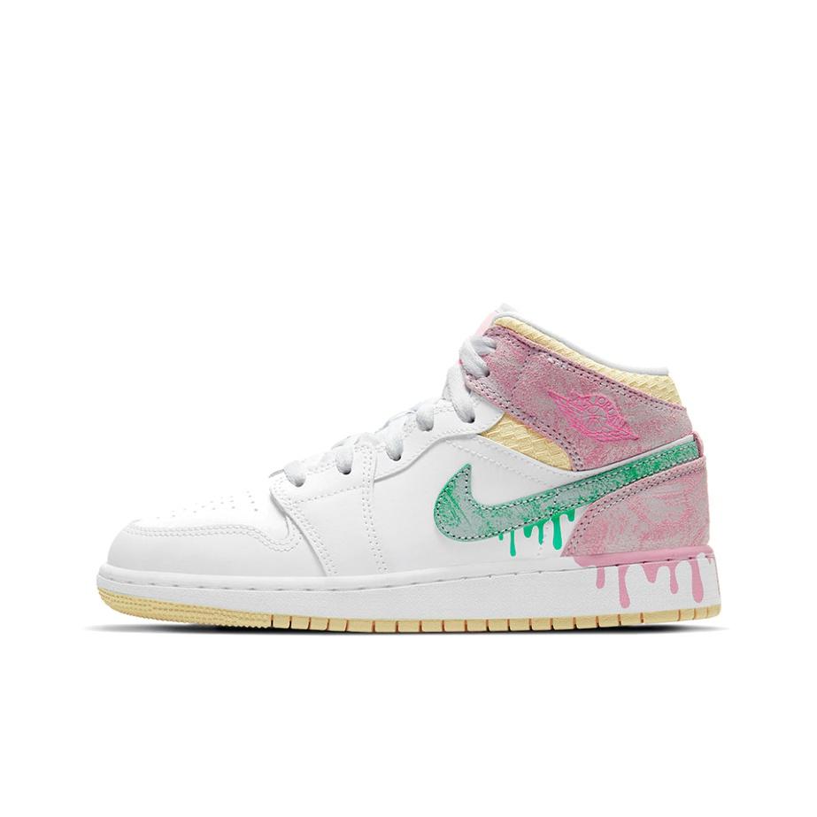 

кроссовки Jordan 1 Mid Paint Drip (GS) DD1666-100