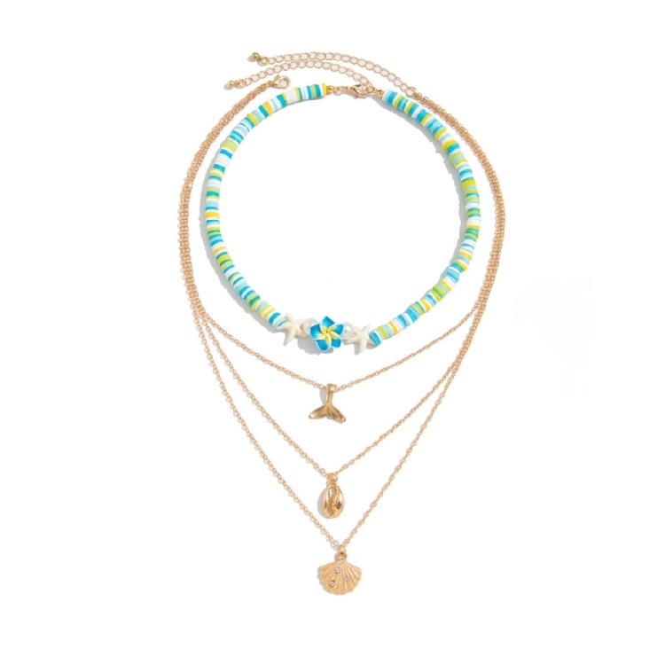 Adjustable Length Shell Necklace for Women Multi-layer Neck Chain Bohemian Beach Accessory Unique Handmade Jewelry