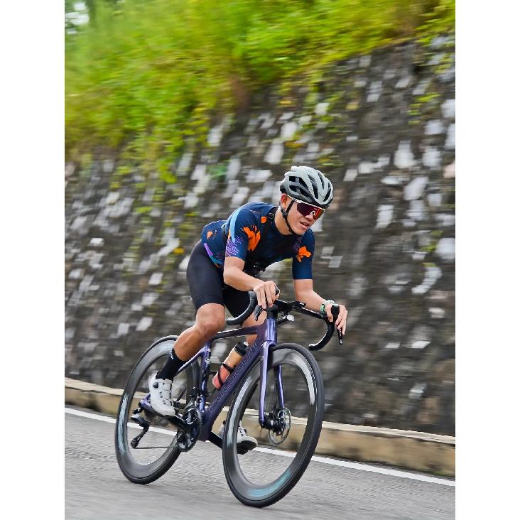 Men'S Cycling Jersey - Breathable Moisture-Wicking Short Sleeve Top with Geometric Pattern, Zipper Cs for Training, Racing, Spring Summer Fall,