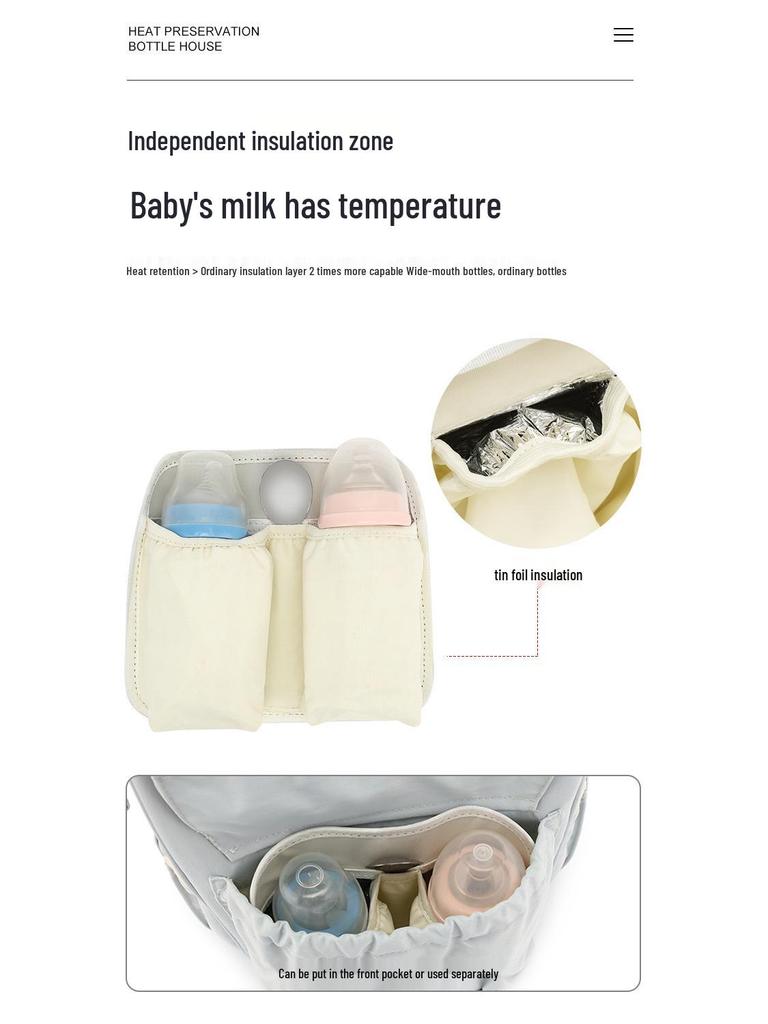 Multi-Functional Summer Mommy Bag: Stylish, Spacious, Perfect for Outings