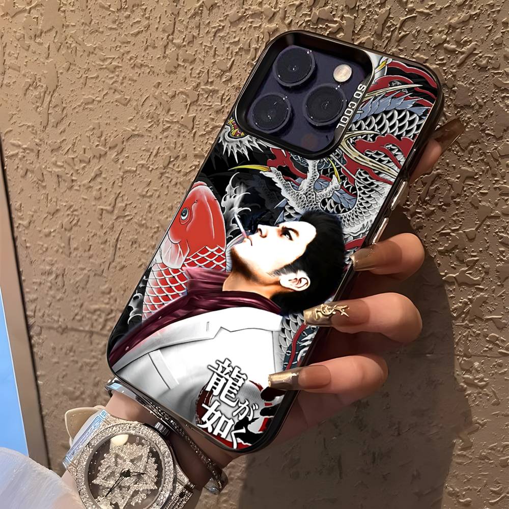 Hra Yakuza 0 pro iPhone 17,16,15,14,13,12,11,Mini,Pro,E,SE4,XS,MAX Černý matný kryt Candy