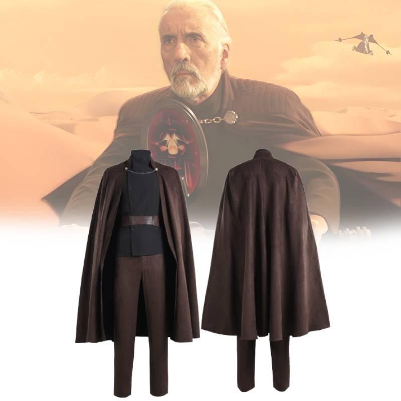 Kostium Cosplay Premium Czarny Hrabia Dooku Do Odgrywania Roli Postaci Filmowej Star Wars