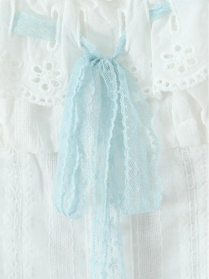 Lace Trim One-Shoulder Camisole - Color Block Slimming Button-Down for Women
