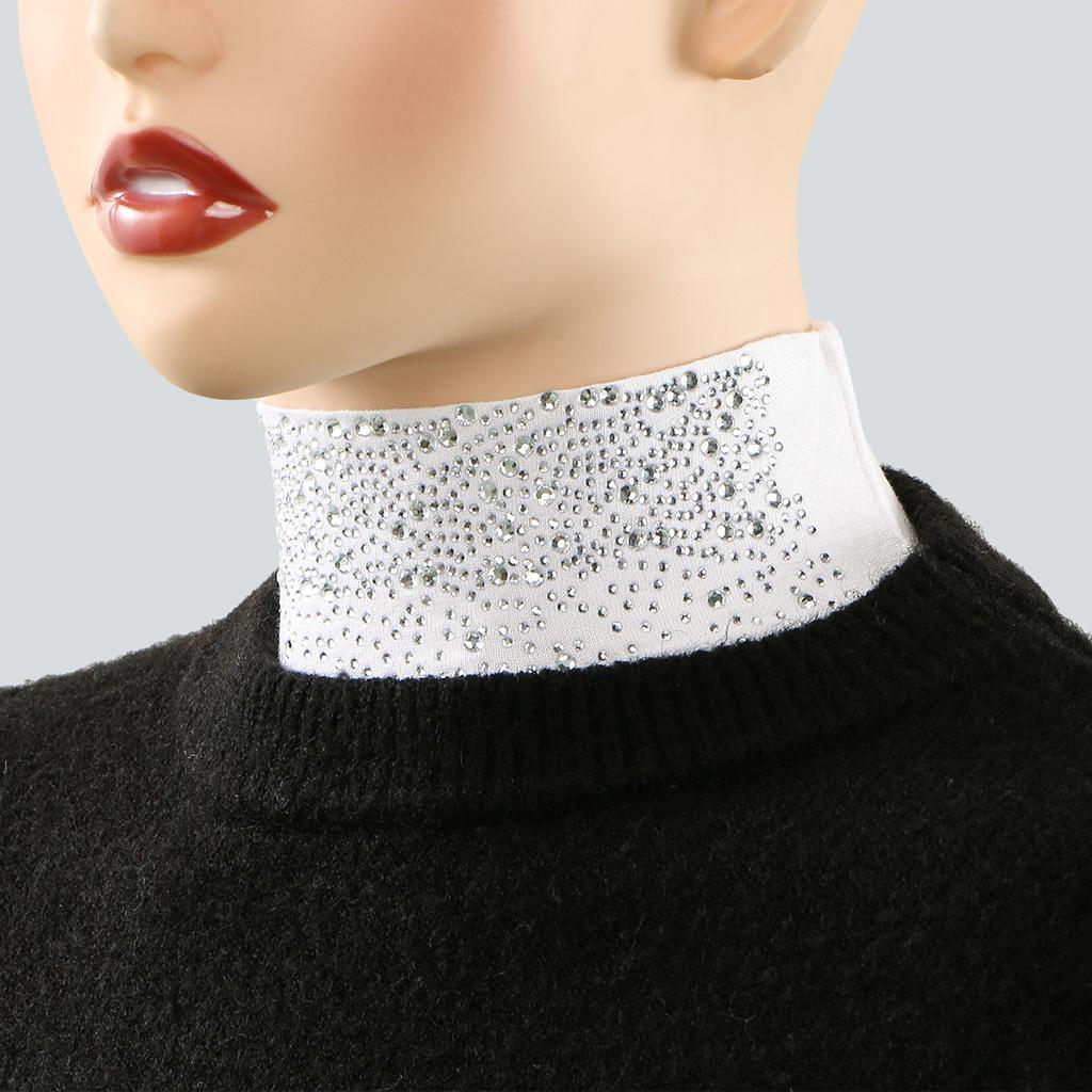 New Premium Modal Cotton False Collar with Rhinestone Detachable Islamic Turtleneck Collar Muslim Women Ramadan Eid Collar
