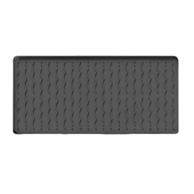 2025+ Coffee Bar Mat, Large Drying Mat for Kitchen Counter,Waterproof Countertop Protector for Espresso Machine(Black)