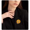 High End Fashion Alloy Drip Sunflower Brooch, Daisy Bee Brooch, Brooch, Suit Accessories