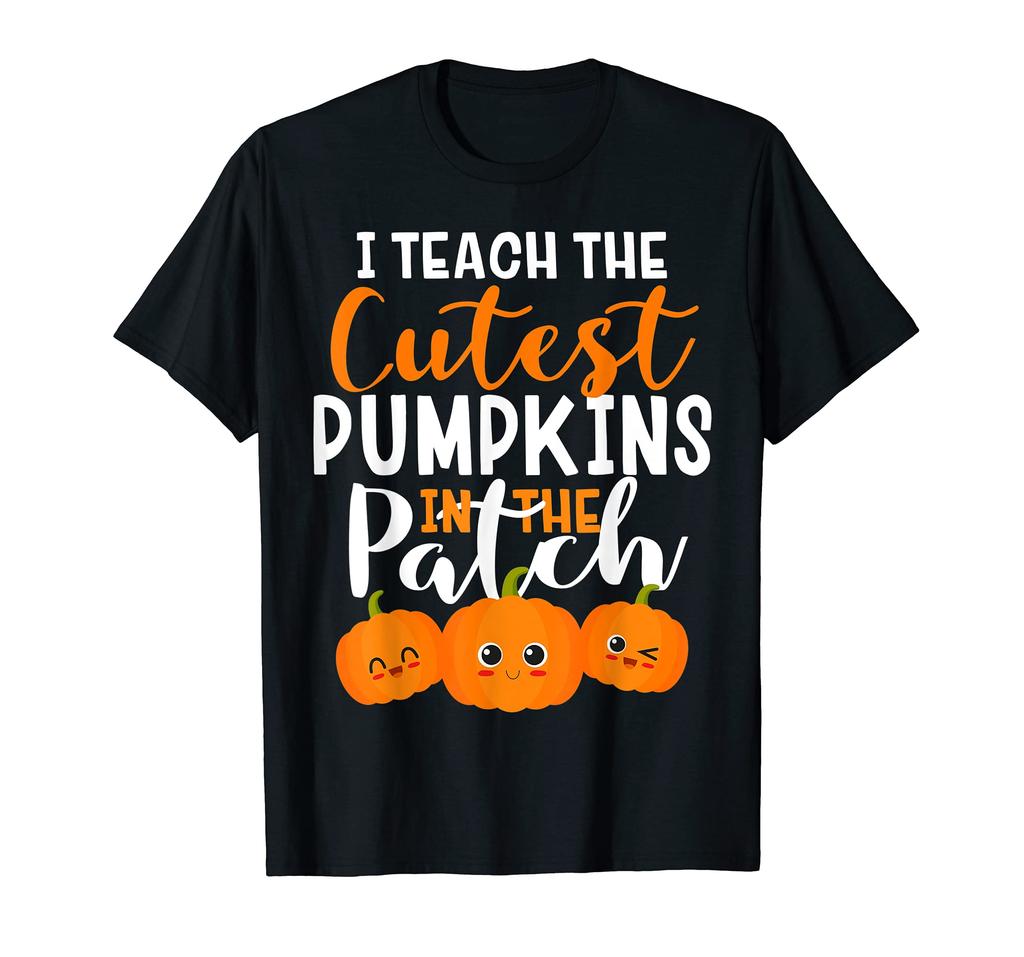 Cute Pumpkin School Teacher Halloween Teaching T-Shirt