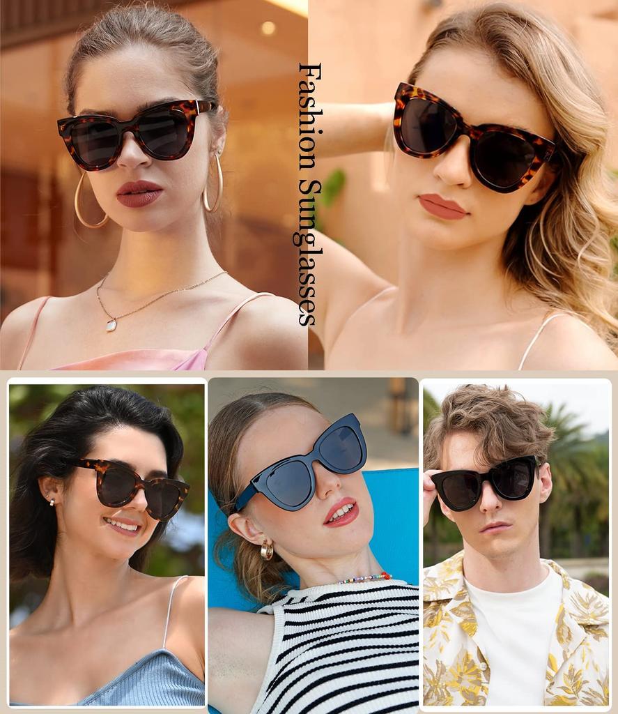 Dollger Sunglasses with UV Cute Cat Eye Design for and Mountain Climbing Women's Protection, Driving, Running, Golfing, Fishing,