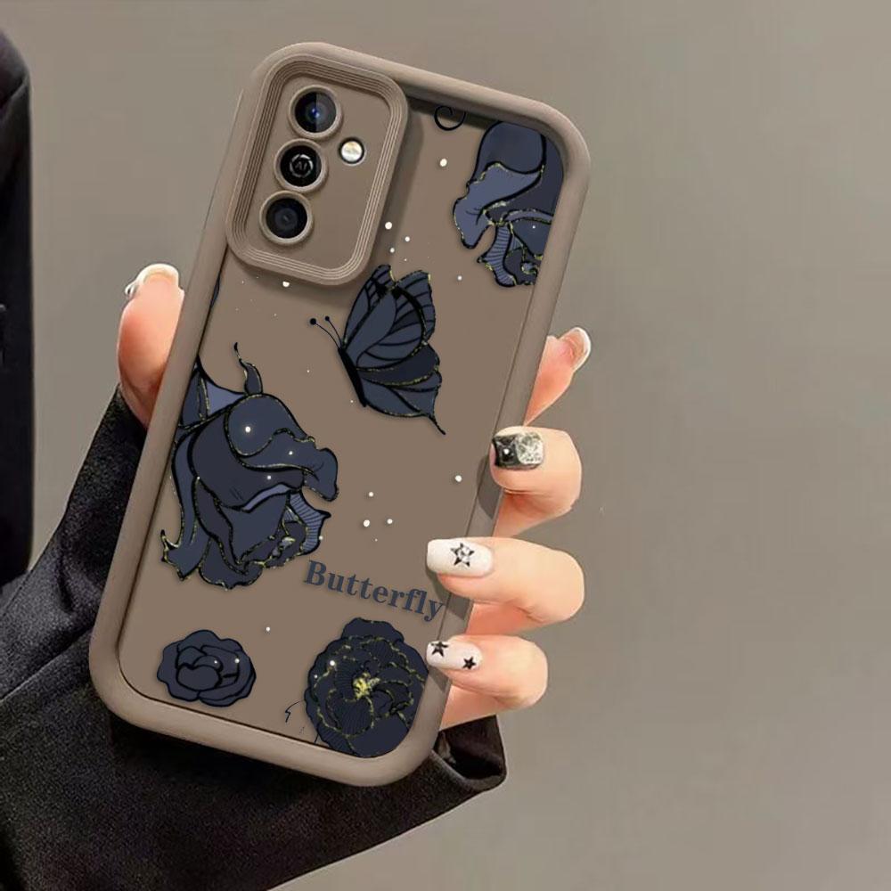 

Luxury Butterfly Roses Phone Case For Samsung Galaxy S26 S25 S24 S23 S22 S21 FE S20 ULTRA PLUS TPU Case Funda Shell Capa Cover SamsungS265G