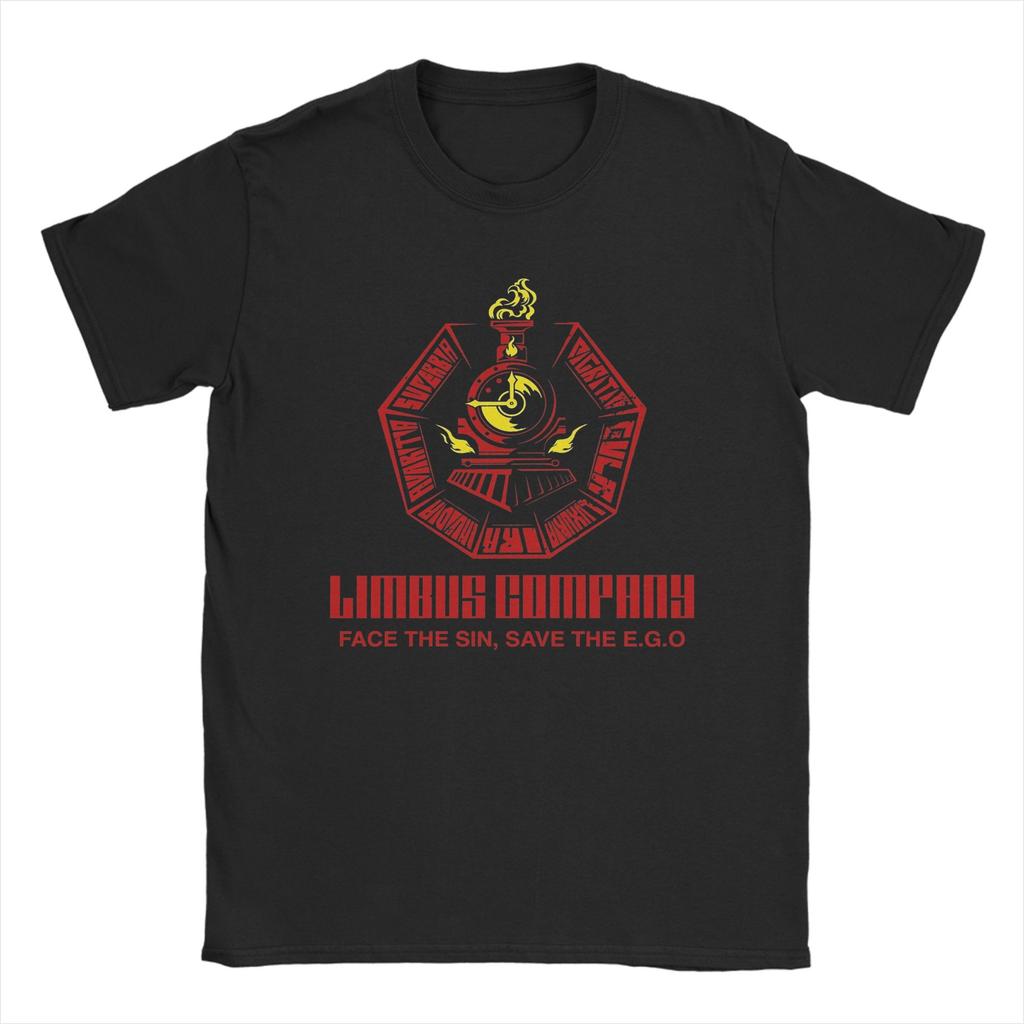 T-shirt Unisex Logo Limbus Company Sin Train Cotone Puro Top Moda Manica Corta Girocollo Maglietta T-shirt da Festa