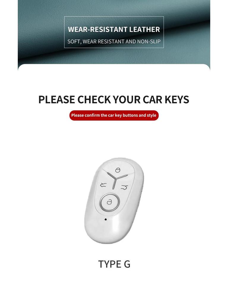 Geely Star Wish Key Cover - Original Color Remote Protective Case with Key Ring and Bag, Car Accessory