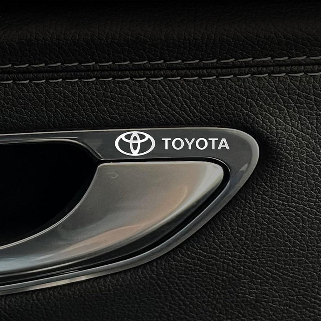 BLOOPIC Toyota Car Sticker Decal (10 Pcs) Car Logo Decoration Sticker Metal Decoration Sticker