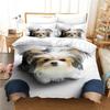 Pet Dog Bedding Ropa De Cama 140x210cm Cartoon Cat Duvet Cover Set Comforter Bedding Sets Twin Size Home Textile Hot Quality