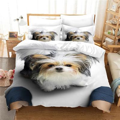 Classic Cozy Twin Comforter Pet Dog Ropa De Cama 140x210cm Cartoon Cat Sets Size Home Textile Hot Quality