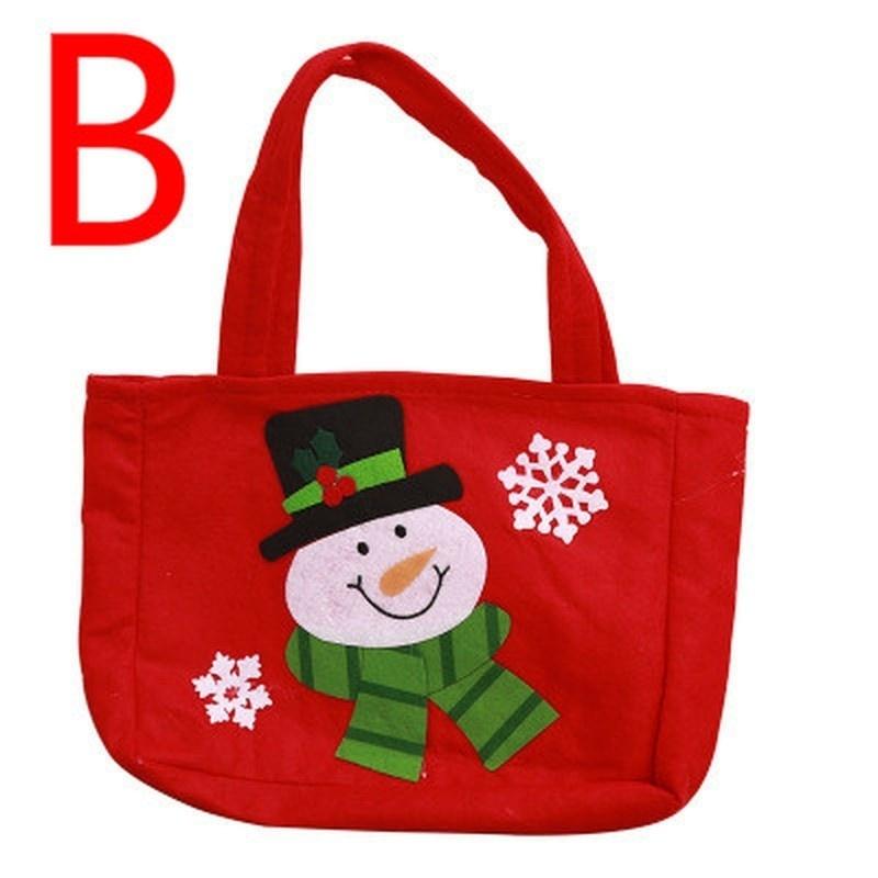 Cute Santa Claus Snowman Candy Gift Bags Cookie Packaging Bags Party Handbag Merry Christmas Storage Package