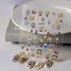 Retro Anime Sailor Moon 5D Nail Art Aufkleber - Niedliche Usagi Tsukino Geprägter Japanischer Stil.