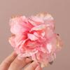 Cloth Peony Flower Hair Claw Hairpin Large Shark Clip Cute Artificial Flower Claw Clip  Hanfu