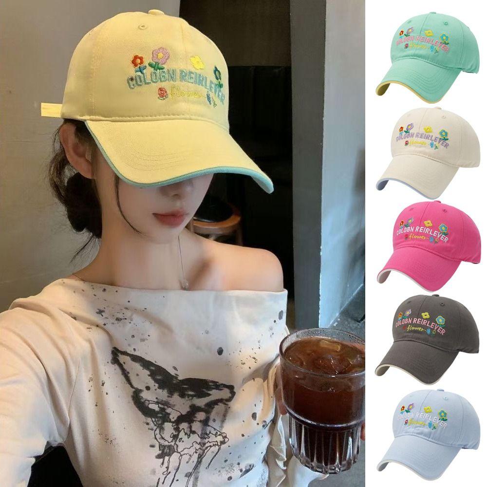 Cotton Peaked Cap Hip Hop Sun Hat Casual Streetwear Hats For Women Girls