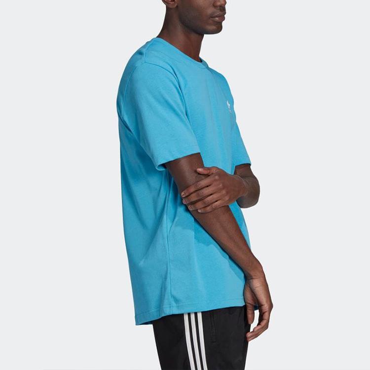 Adidas Originals Casual Short Sleeve T-Shirt Men Tops Blue HE9567