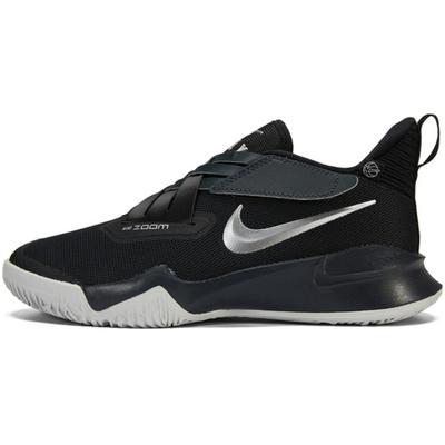 Zoom Flight 2 Cushioning Abrasion Resistant Support Mid Top Children's Basketball Shoes Black Sneakers DB6708-002